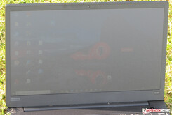 The ThinkPad outdoors (picture taken in direct sunlight).