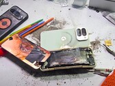 A battery explosion in a durability test is something JerryRigEverything hadn’t experienced until now. Google's Pixel 10 Pro Fold didn’t improve on the weaknesses of its predecessors. (Image source: JerryRigEverything)