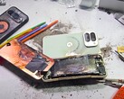 A battery explosion in a durability test is something JerryRigEverything hadn’t experienced until now. Google's Pixel 10 Pro Fold didn’t improve on the weaknesses of its predecessors. (Image source: JerryRigEverything)