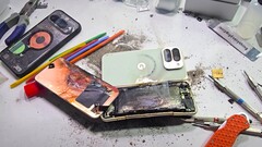 A battery explosion in a durability test is something JerryRigEverything hadn’t experienced until now. Google's Pixel 10 Pro Fold didn’t improve on the weaknesses of its predecessors. (Image source: JerryRigEverything)