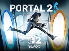 Portal 2 artwork with Switch 2 logo is shown (Image source: Nintendo of America with edits)