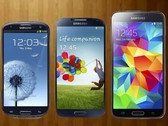 Samsung Galaxy S3, S4, and S5 Android smartphones
