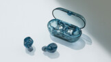 Sony WF-C710N earbuds in glass blue. (Image source: Sony)