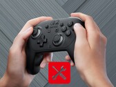 Gamer moving left thumbstick on Switch 2 Pro Controller