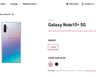 T-Mobile now lists the Galaxy Note 10+ 5G on its network. (Source: T-Mobile)