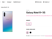 T-Mobile now lists the Galaxy Note 10+ 5G on its network. (Source: T-Mobile)