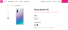 T-Mobile now lists the Galaxy Note 10+ 5G on its network. (Source: T-Mobile)