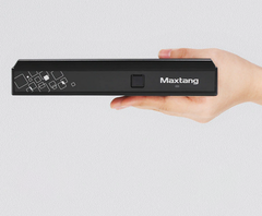 The Maxtang VHFP30 is considerably slimmer than the average mini PC, despite being powered by the laptop-grade Ryzen 5 2500U CPU. (Source: AliExpress)