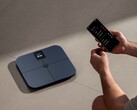 Xiaomi's new scale has a rechargeable battery, unlike the Mijia Body Composition Scale S400 Pro (pictured) which uses AAA batteries.