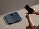 Xiaomi's new scale has a rechargeable battery, unlike the Mijia Body Composition Scale S400 Pro (pictured) which uses AAA batteries.