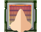 Researchers at Intel made a microchip that can smell. (Image via Intel w/ edits)