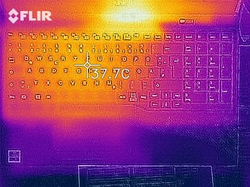 Heat development - top (load)