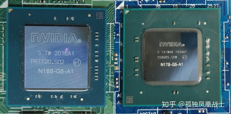 The MX350 and MX450 were both much bigger chips than their predecessors, but throwing more silicon at the problem only delayed the inevitable. (Image source: Zhuanlan)
