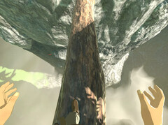 Breath of the Wild's BetterVR mod allows for full traversal of Hyrule in first-person 6DOF Virtual Reality. (Image Source: Crementif)