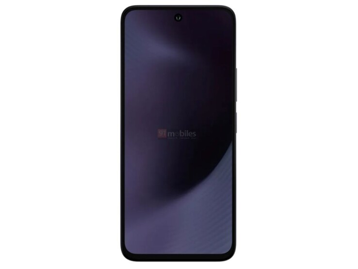 The device features a punch-hole display (Source: 91mobiles)