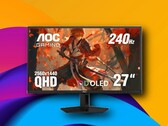 The AOC Q27G41ZDF QD-OLED gaming monitor features a 2560 x 1440 resolution.