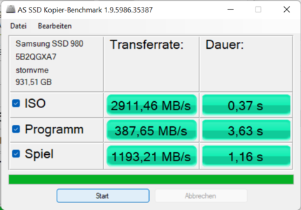 Copy benchmark