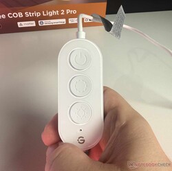 The control unit at the end of the light strip
