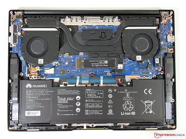 Internal construction of the MateBook 16s