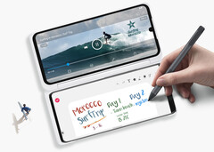 The new LG Velvet dual-screen accessory supports active stylus input. (Image: LG)