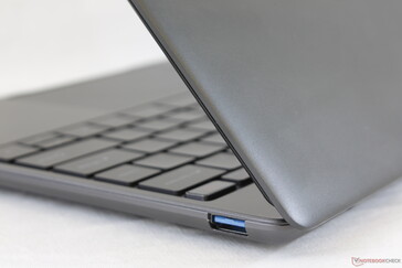 Matte gray surface is slightly roughened to reduce fingerprint buildup