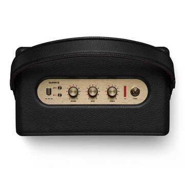 The Marshall Kilburn III now has physical controls for power and playback. (Image source: Marshall)