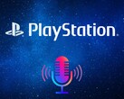 Banner with PlayStation logo and podcast symbol