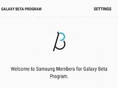 The welcome screen for the Samsung Members beta-testing program. (Source: XDA)