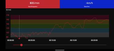 Heart rate measurement Polar H10 (reference)