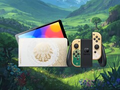 Zelda: Tears of the Kingdom Switch OLED and Joy-Con shown