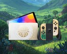 Zelda: Tears of the Kingdom Switch OLED and Joy-Con shown