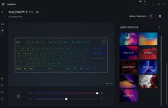 Turtle Beach Vulcan II TKL keyboard software RGB lighting settings