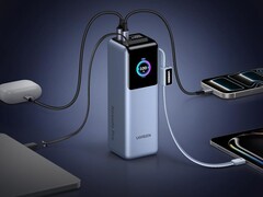 The Ugreen Nexode Pro Power Bank charging four devices.