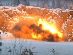 A Finn didn't want to pay for an expensive battery replacement, so he decided to dispose of his Tesla Model S with a bang (Image: Pommijätkät)