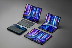 Asus has launched the world's first foldable laptop, the ZenBook Fold 7 OLED (image via Ssus)