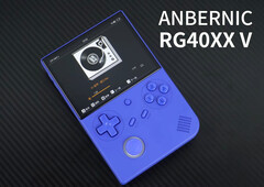 The RG40XX V will be available in multiple colour options, including this fetching blue option. (Image source: Anbernic)