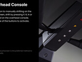 Cybertruck has gear shifter in the overhead console (image: Tesla)