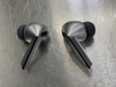 The Galaxy Buds3 Pro looks like a silver version of the AirPods Pro. (Image source: Instagram)