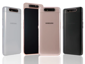 This year's Galaxy A80 surprised with a rotating rear cem setup and 48 MP sensors. (Source: Livemint)