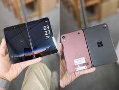 The Surface Duo &#039;Andromeda&#039; in one of its apparent prototype colours. (Image source: Goofish)