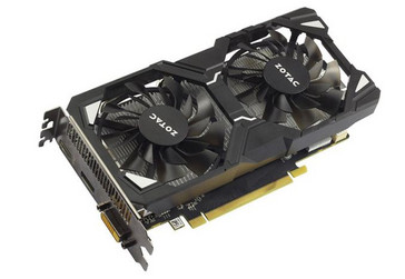 Zotac's P106-100 mining card features display connectors, but these are not conneccted to the GPU. (Source: Zotac)