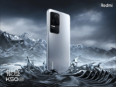 A K50 phone in Silver Trail. (Source: Redmi via Weibo)