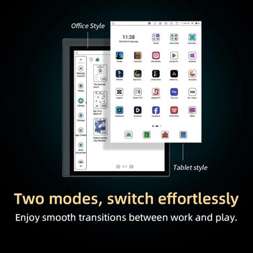 There are two different user interfaces to choose from. (Image source: Bigme)