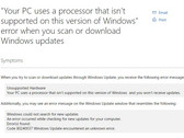 Microsoft's resolution to a problem they created is to upgrade your PC to Windows 10. (Source: Microsoft)