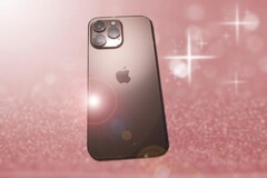 The possible Apple iPhone 13 Pro in the leaked images sports a rose-gold case. (Image source: @MajinBuOfficial/Dreamtime - edited)