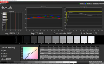 Grayscale (Lively display mode, AdobeRGB target color space)