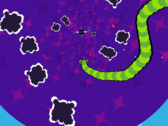 Deep Snake has colorful, trippy visuals that is a stark contrast from the original 1997 Snake. (Image source: Steam)