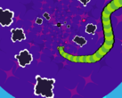 Deep Snake has colorful, trippy visuals that is a stark contrast from the original 1997 Snake. (Image source: Steam)