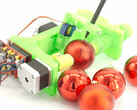 Christmas tree ornaments made by a robot