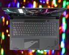 The Gigabyte Aorus 17X gaming laptop packs a per-key RGB keyboard with 2 mm of travel. (Image source: Gigabyte, Unsplash, edited)